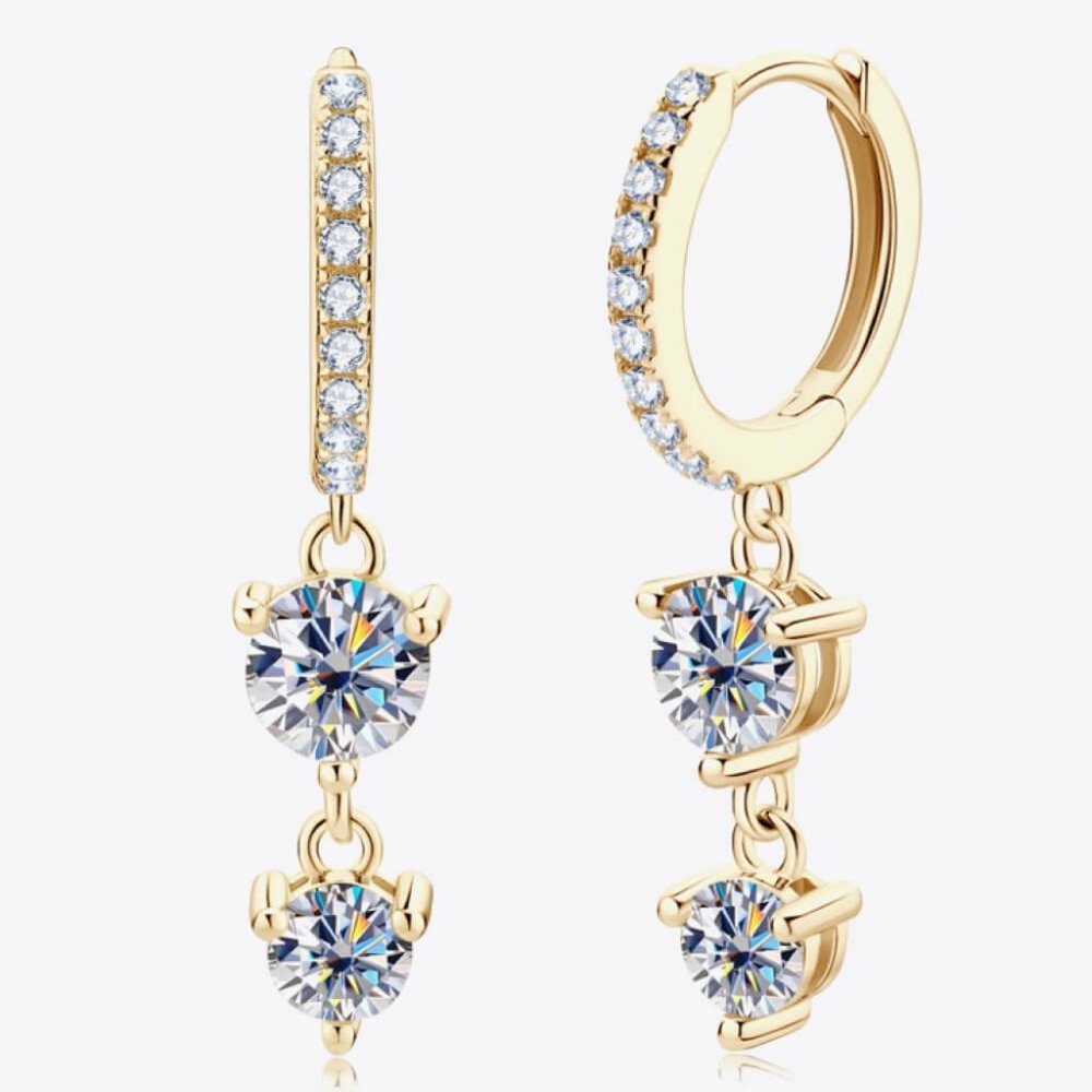 Be The One Moissanite Drop Earrings For Women
